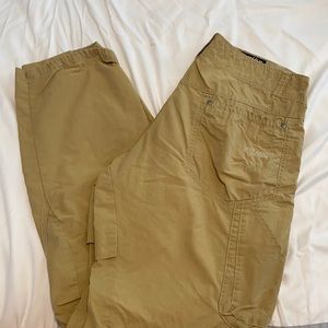 Khaki colored Kuhl pants. Slightly worn